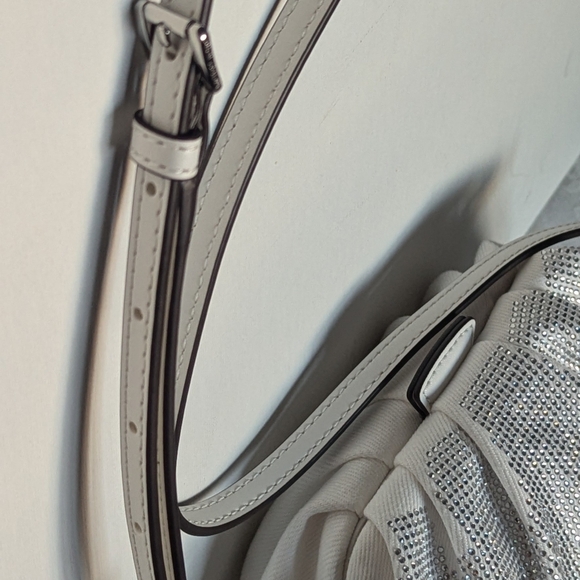 New with Tags Michael Kors Nola Denim Crossbody Handbag - Picture 7 of 13